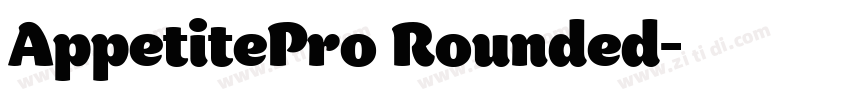AppetitePro Rounded字体转换